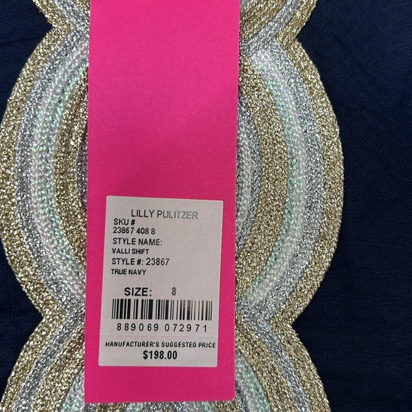 LILLY PULITZER VALLI SHIFT DRESS IN TRUE NAVY ~ NWT - Picture 11 of 15